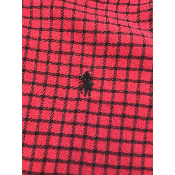 Polo Ralph‎ Lauren Men’s SZ M Red And Black Gingham Dress Shirt. Preppy - Picture 6 of 9
